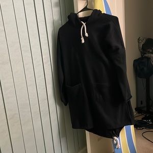 That is a sweatshirt. It is long and very black.